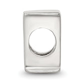 Sterling Silver 925 Polished Letter H Bead Solid Elegant Design